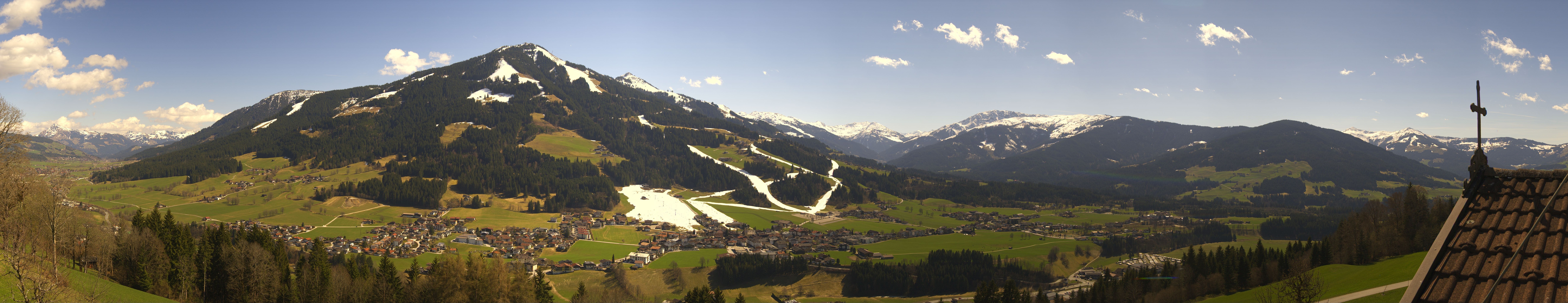 Archiv Foto Webcam Dorfkamera über Westendorf am Wilden Kaiser