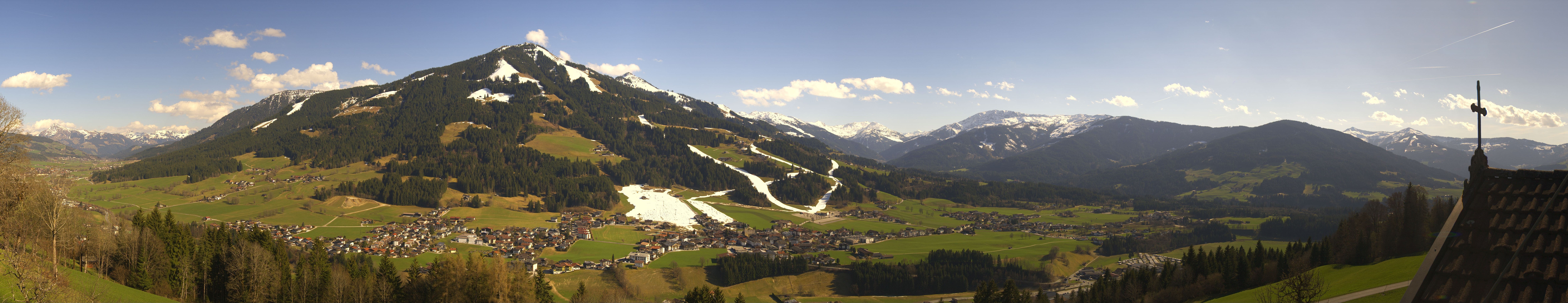 Archiv Foto Webcam Dorfkamera über Westendorf am Wilden Kaiser