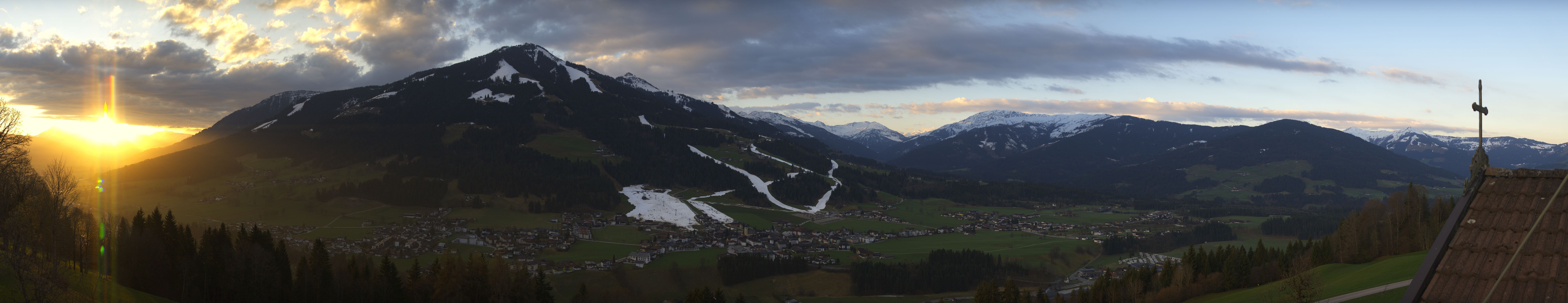 Archiv Foto Webcam Dorfkamera über Westendorf am Wilden Kaiser