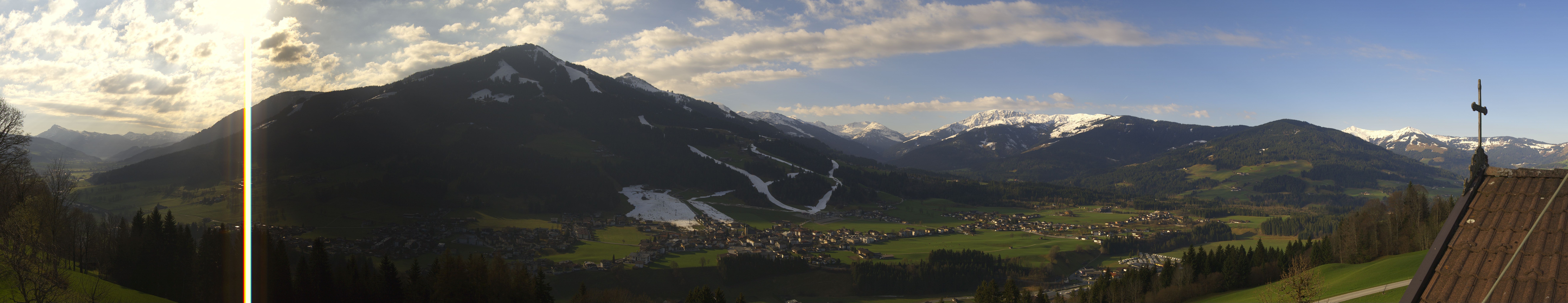 Archiv Foto Webcam Dorfkamera über Westendorf am Wilden Kaiser
