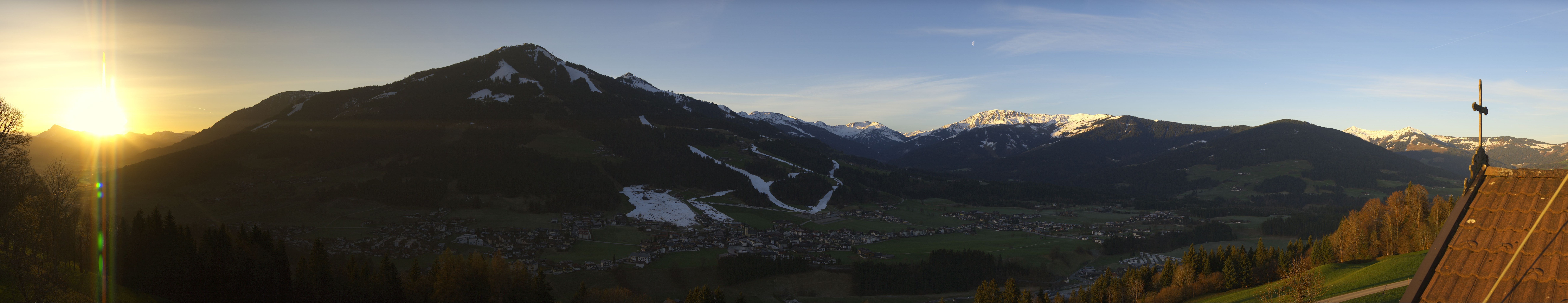 Archiv Foto Webcam Dorfkamera über Westendorf am Wilden Kaiser