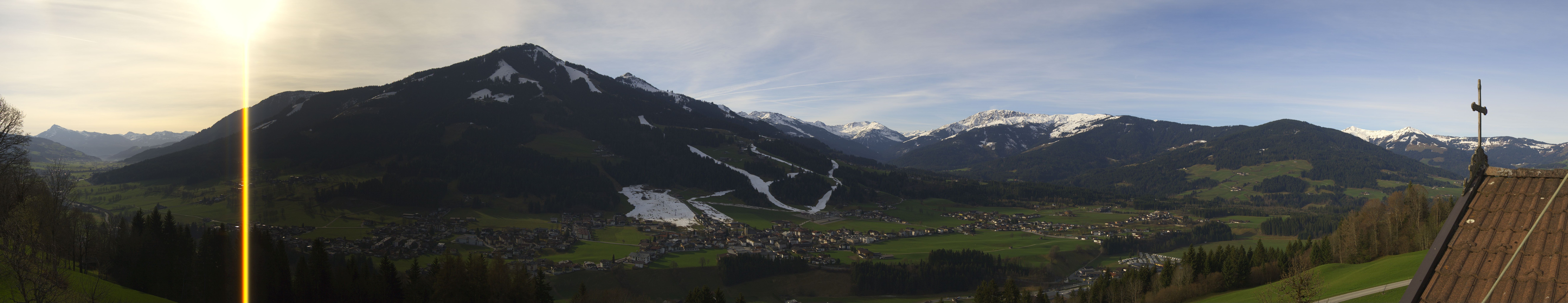 Archiv Foto Webcam Dorfkamera über Westendorf am Wilden Kaiser