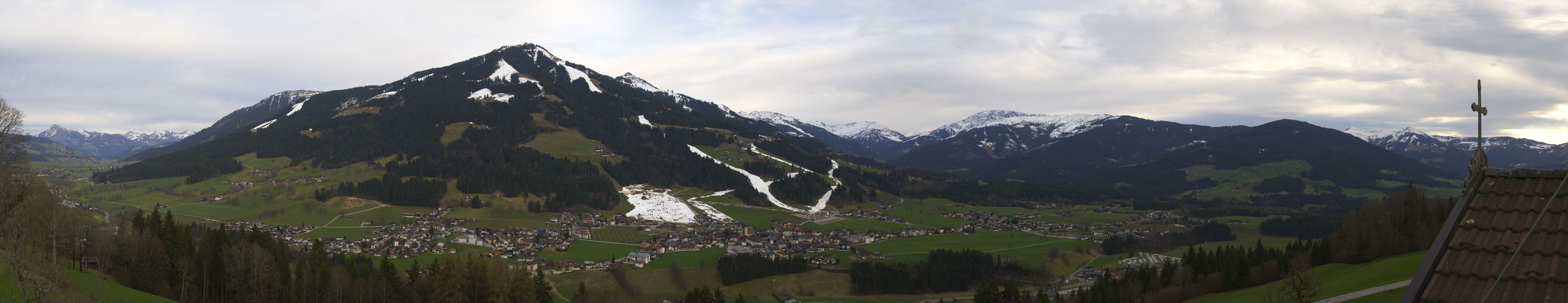 Archiv Foto Webcam Dorfkamera über Westendorf am Wilden Kaiser