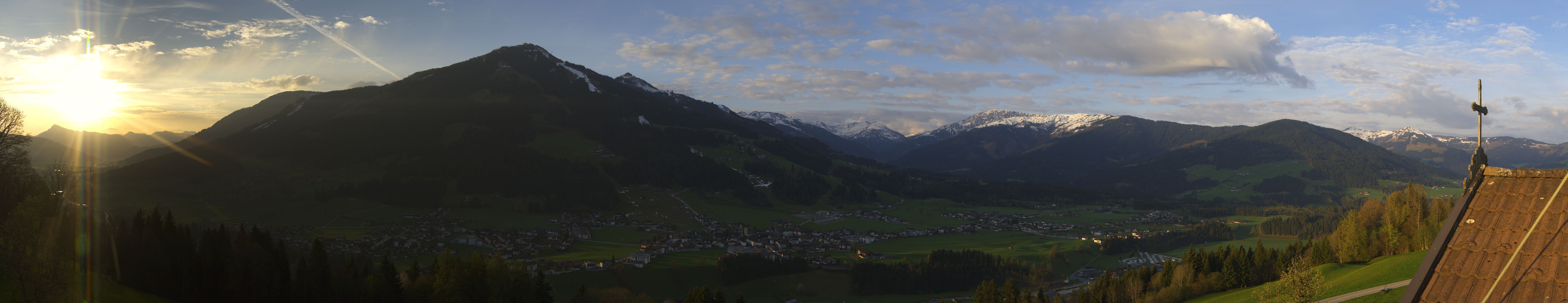 Archiv Foto Webcam Dorfkamera über Westendorf am Wilden Kaiser