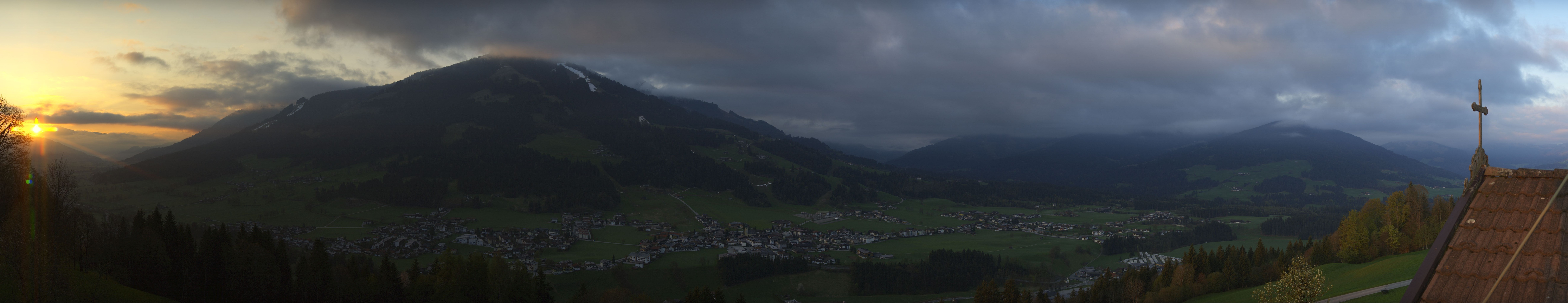 Archiv Foto Webcam Dorfkamera über Westendorf am Wilden Kaiser