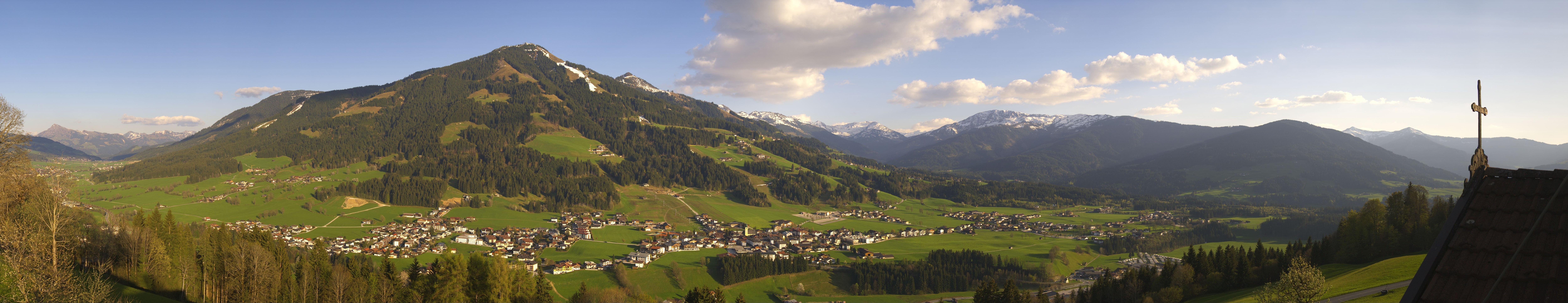 Archiv Foto Webcam Dorfkamera über Westendorf am Wilden Kaiser