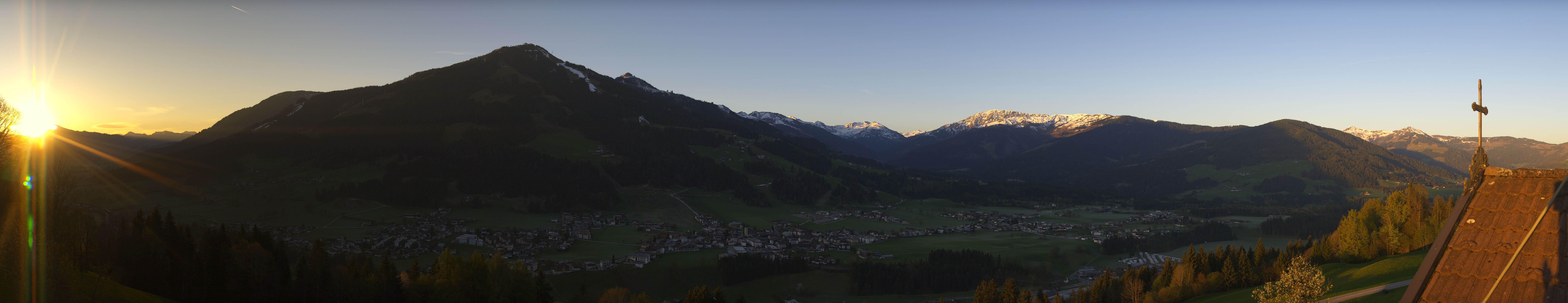 Archiv Foto Webcam Dorfkamera über Westendorf am Wilden Kaiser