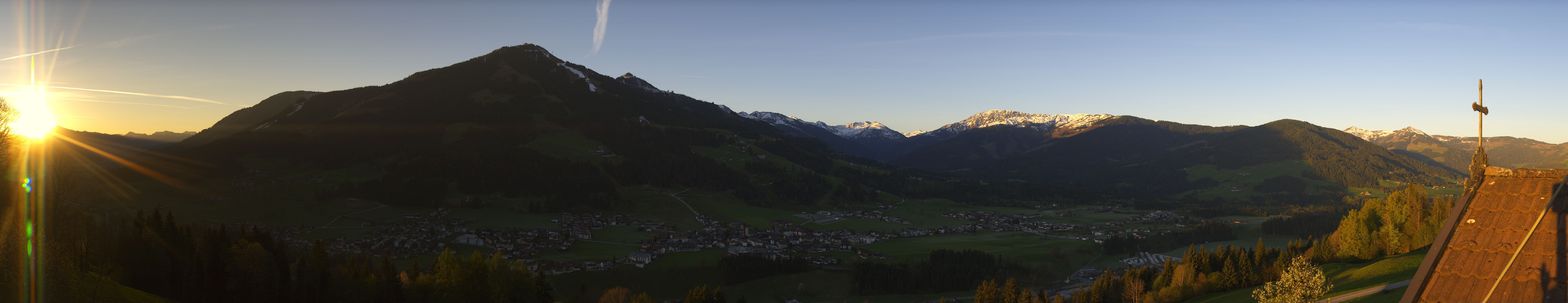 Archiv Foto Webcam Dorfkamera über Westendorf am Wilden Kaiser