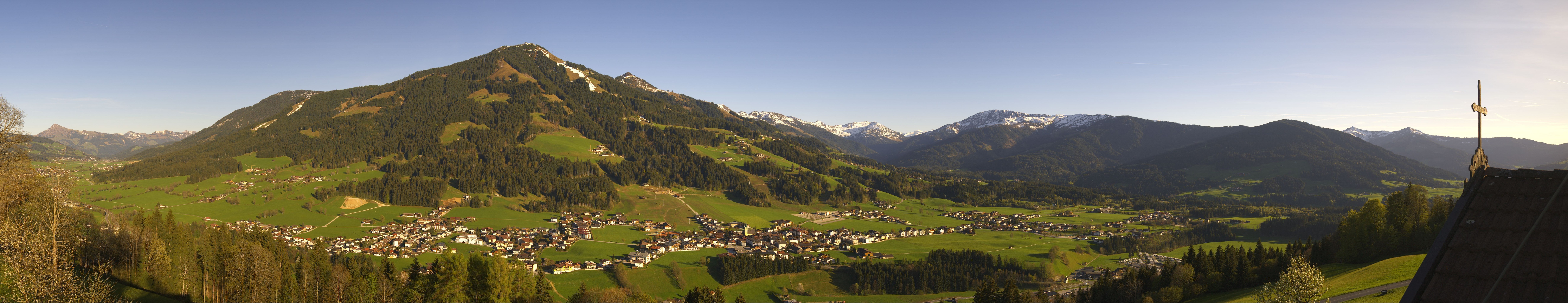 Archiv Foto Webcam Dorfkamera über Westendorf am Wilden Kaiser