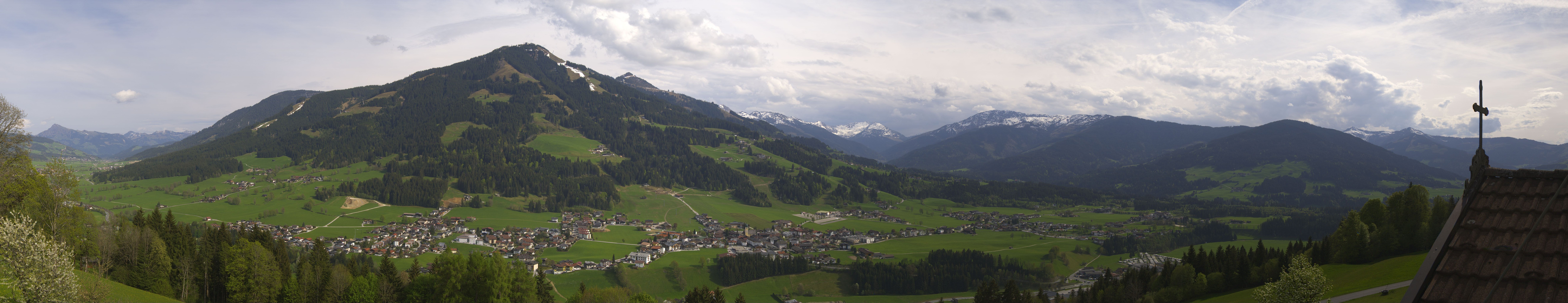 Archiv Foto Webcam Dorfkamera über Westendorf am Wilden Kaiser