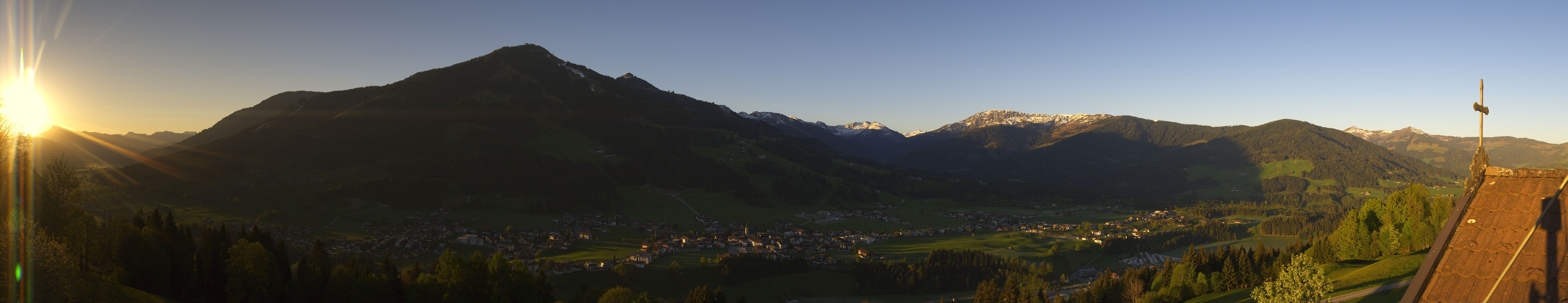 Archiv Foto Webcam Dorfkamera über Westendorf am Wilden Kaiser