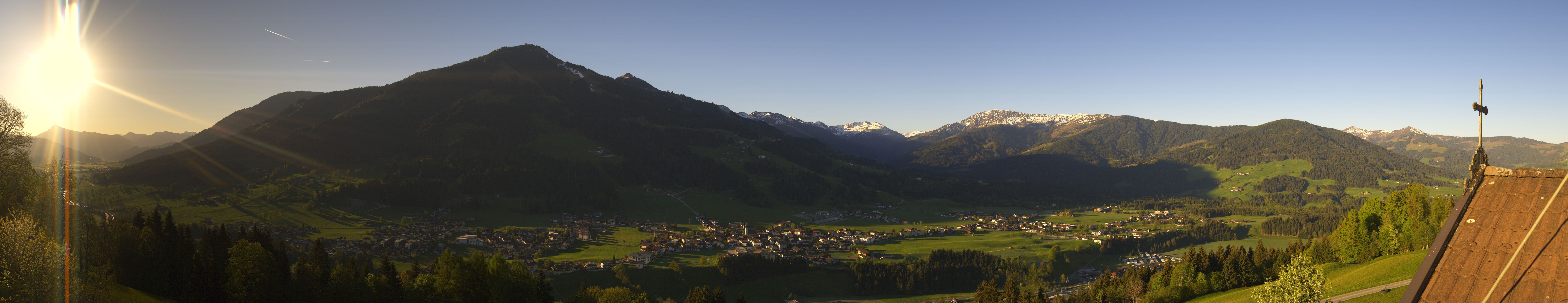 Archiv Foto Webcam Dorfkamera über Westendorf am Wilden Kaiser