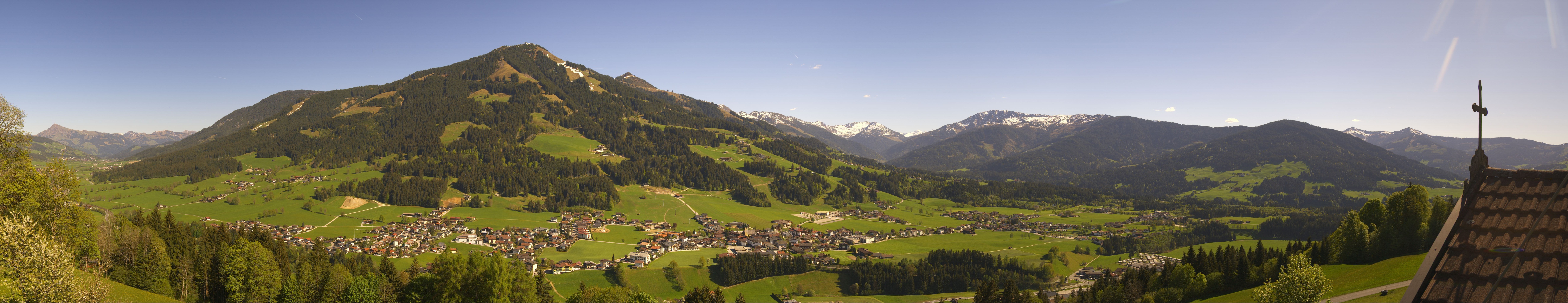 Archiv Foto Webcam Dorfkamera über Westendorf am Wilden Kaiser