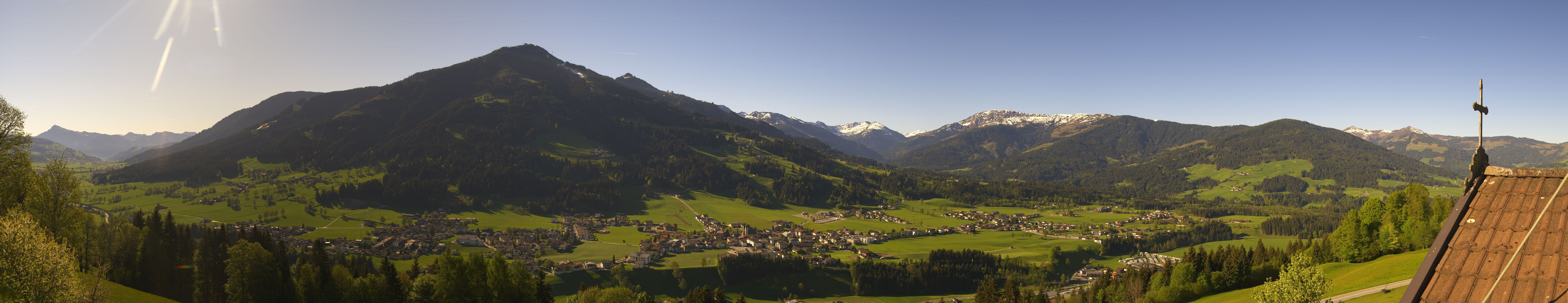 Archiv Foto Webcam Dorfkamera über Westendorf am Wilden Kaiser