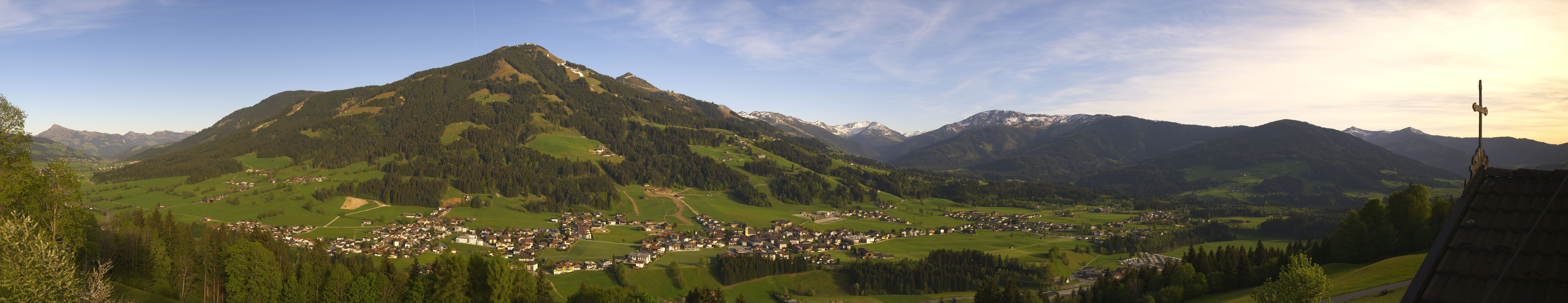 Archiv Foto Webcam Dorfkamera über Westendorf am Wilden Kaiser