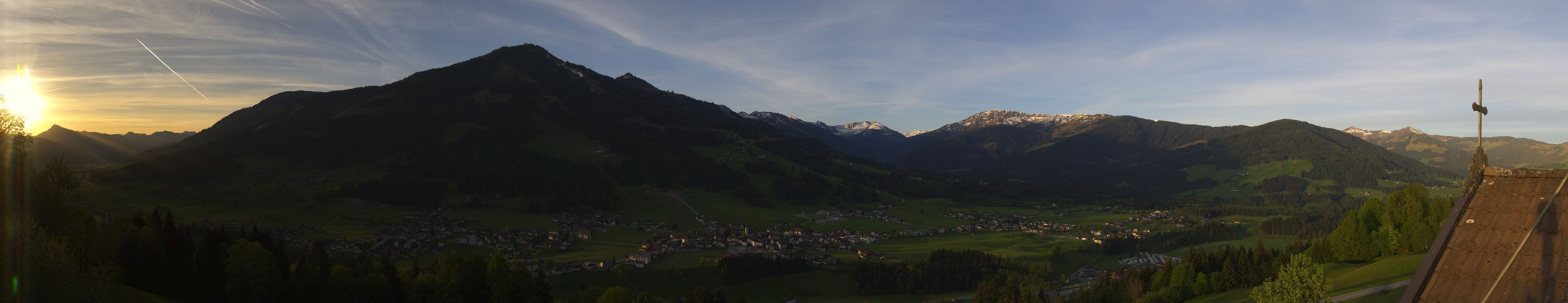 Archiv Foto Webcam Dorfkamera über Westendorf am Wilden Kaiser