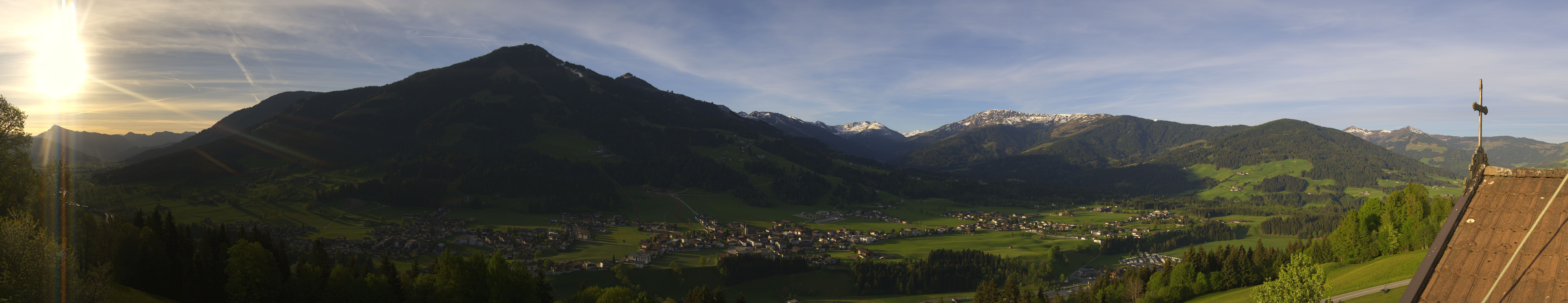Archiv Foto Webcam Dorfkamera über Westendorf am Wilden Kaiser