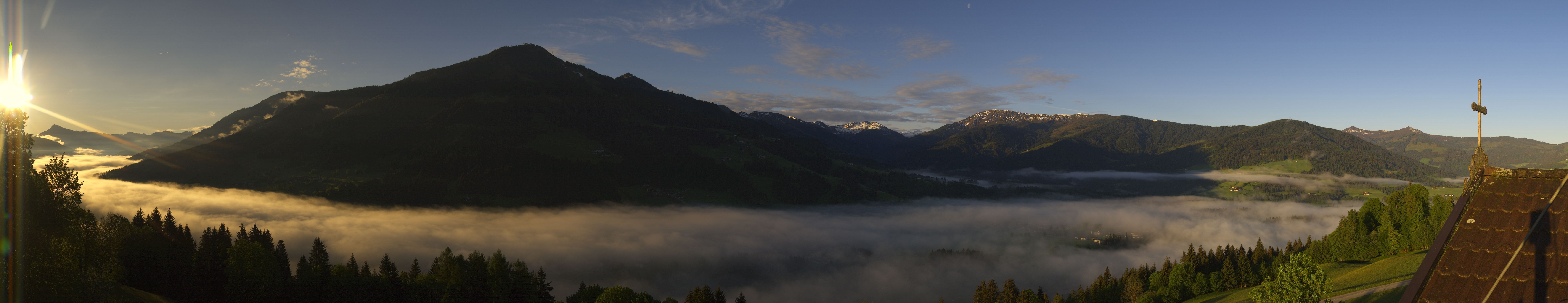 Archiv Foto Webcam Dorfkamera über Westendorf am Wilden Kaiser