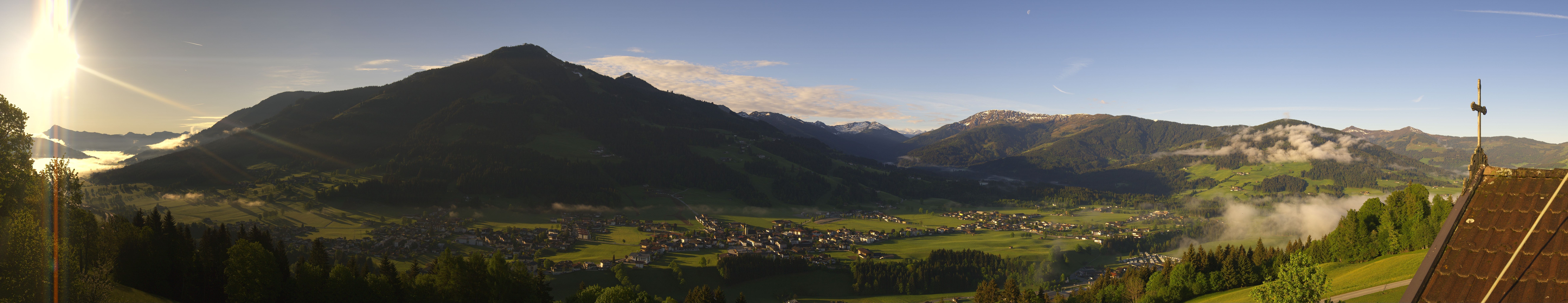 Archiv Foto Webcam Dorfkamera über Westendorf am Wilden Kaiser