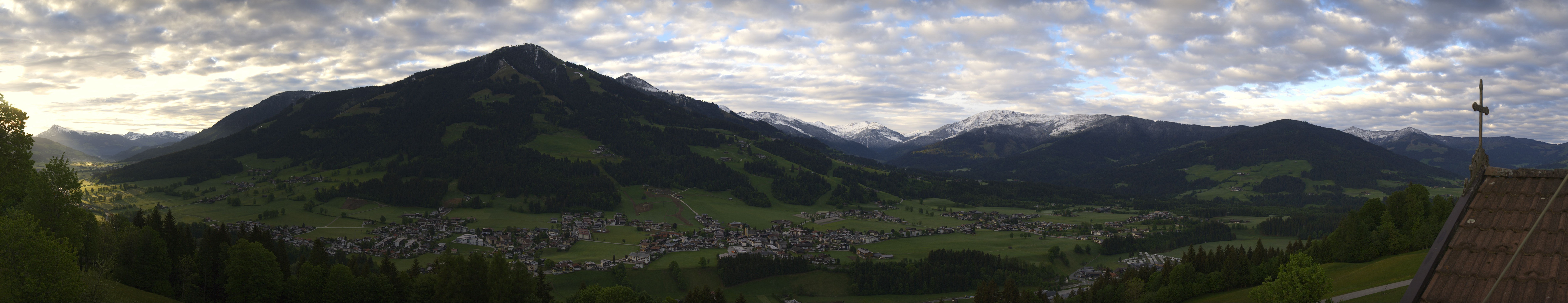 Archiv Foto Webcam Dorfkamera über Westendorf am Wilden Kaiser