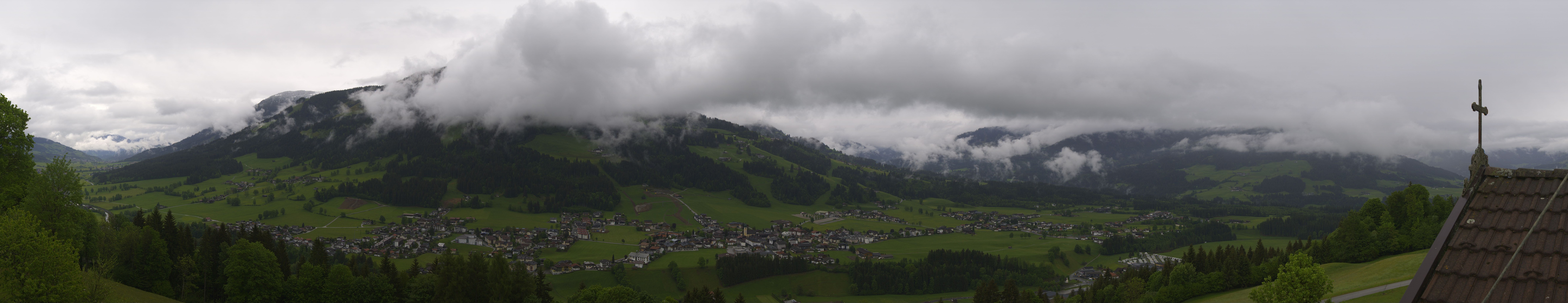 Archiv Foto Webcam Dorfkamera über Westendorf am Wilden Kaiser