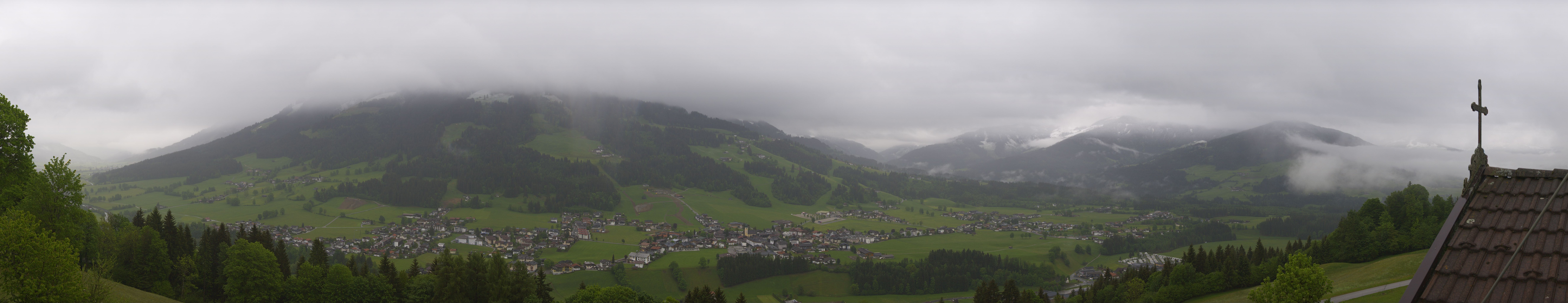Archiv Foto Webcam Dorfkamera über Westendorf am Wilden Kaiser