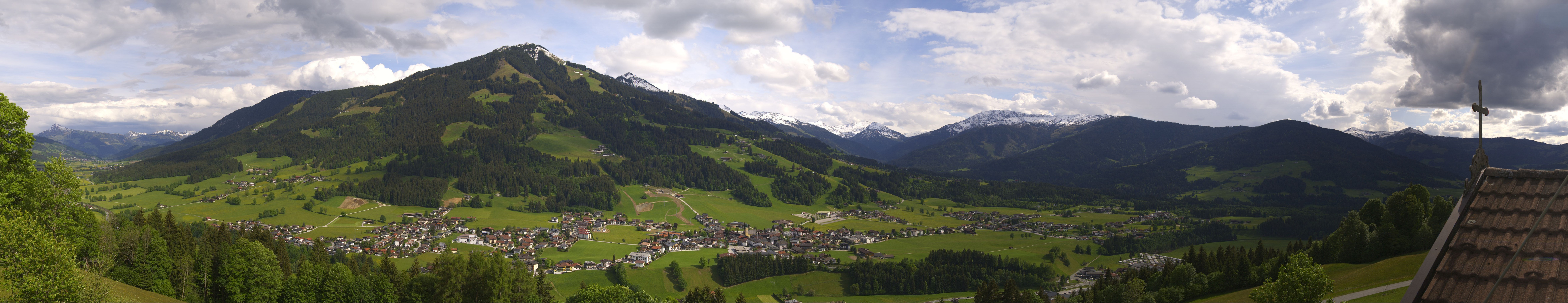 Archiv Foto Webcam Dorfkamera über Westendorf am Wilden Kaiser