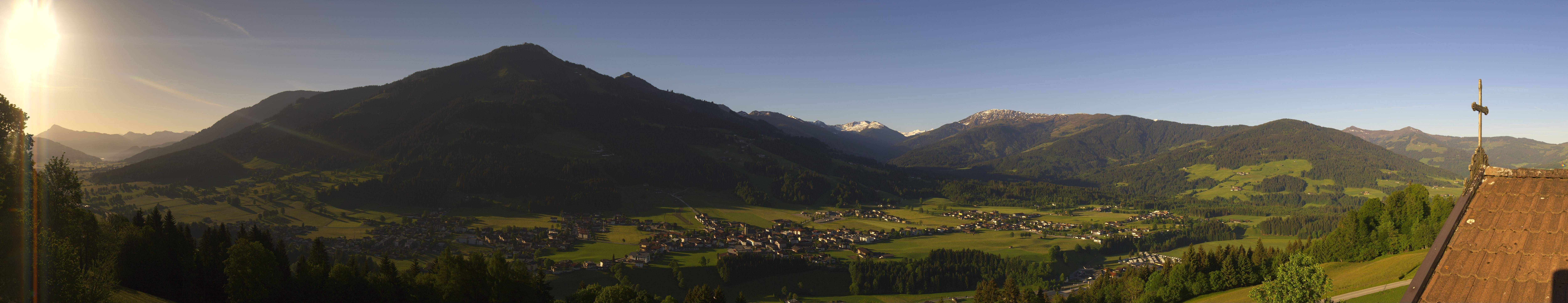 Archiv Foto Webcam Dorfkamera über Westendorf am Wilden Kaiser