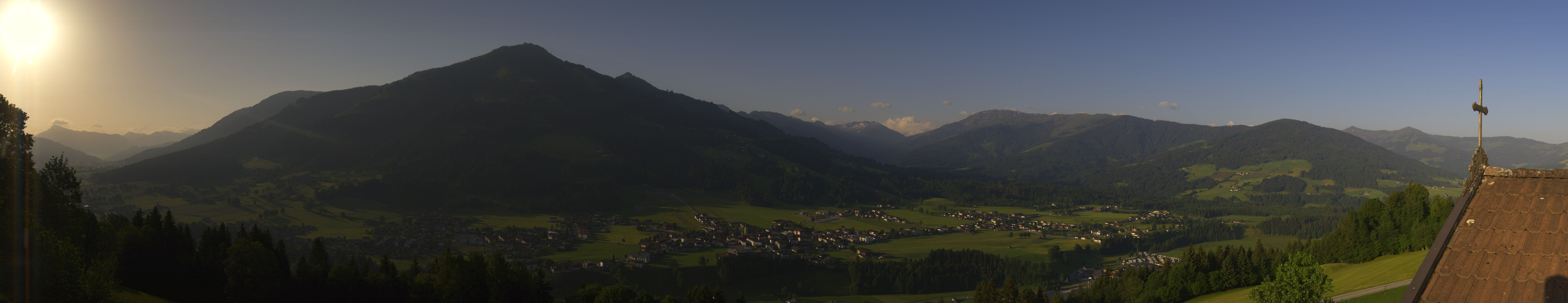 Archiv Foto Webcam Dorfkamera über Westendorf am Wilden Kaiser