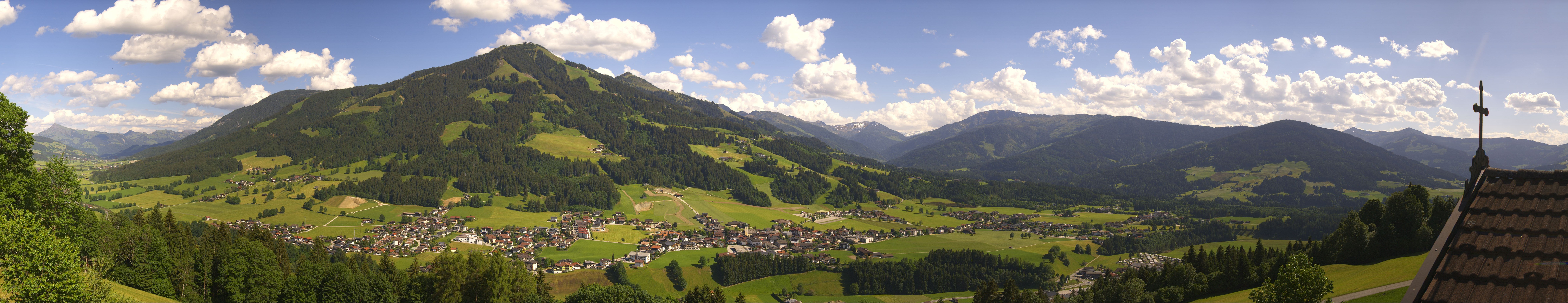 Archiv Foto Webcam Dorfkamera über Westendorf am Wilden Kaiser
