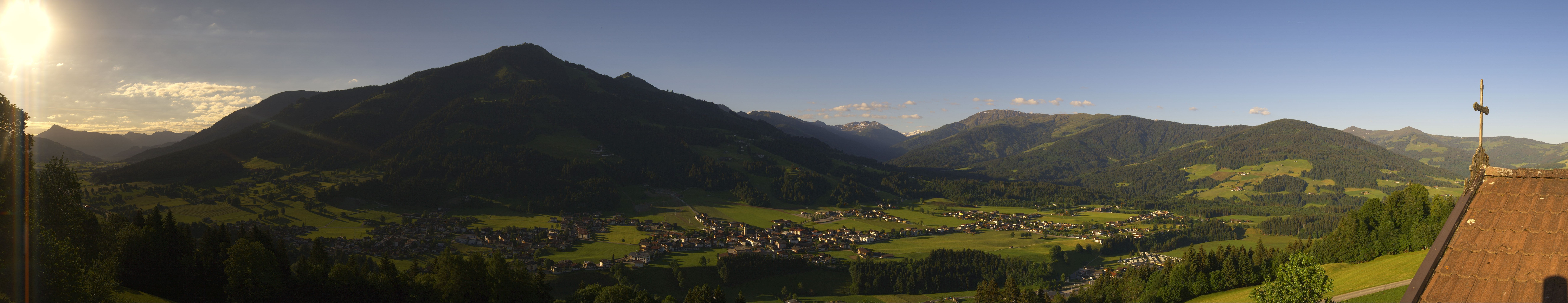 Archiv Foto Webcam Dorfkamera über Westendorf am Wilden Kaiser