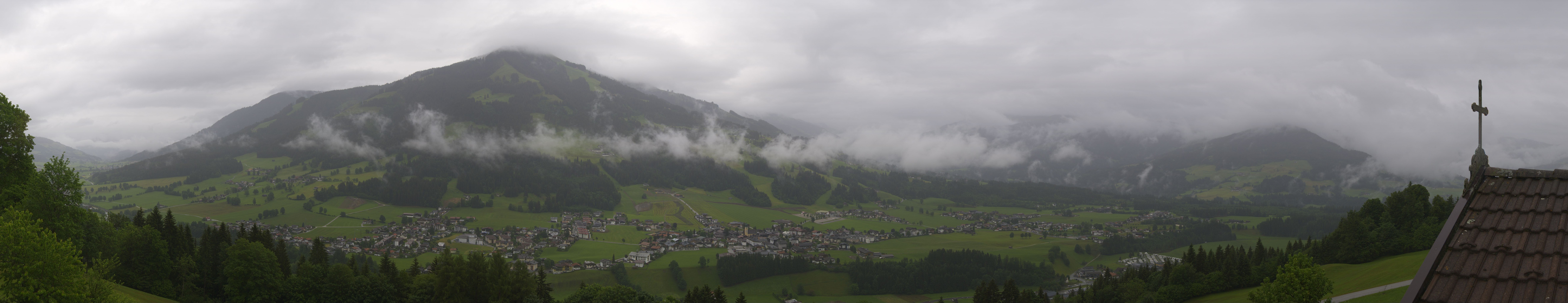 Archiv Foto Webcam Dorfkamera über Westendorf am Wilden Kaiser