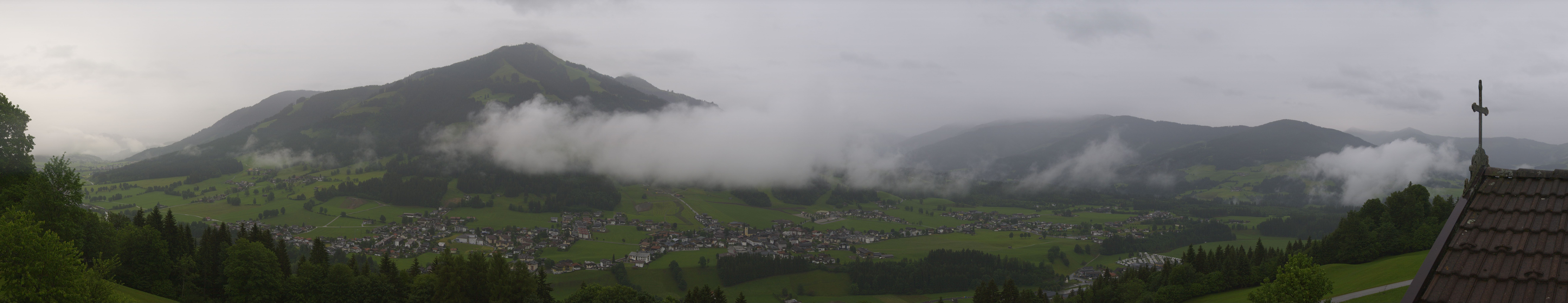 Archiv Foto Webcam Dorfkamera über Westendorf am Wilden Kaiser