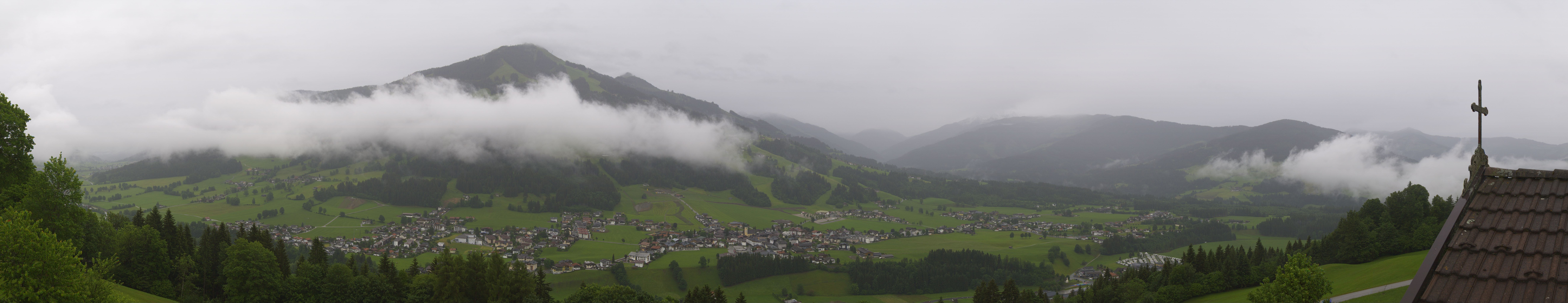 Archiv Foto Webcam Dorfkamera über Westendorf am Wilden Kaiser