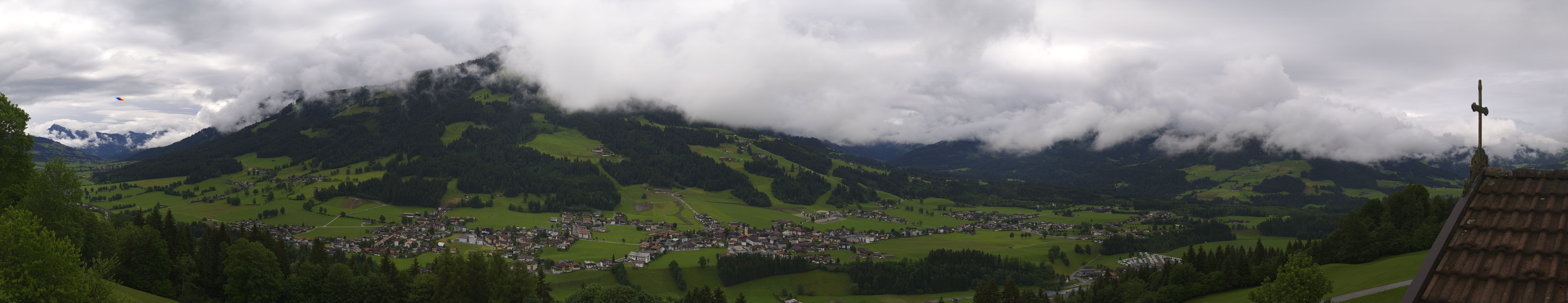 Archiv Foto Webcam Dorfkamera über Westendorf am Wilden Kaiser