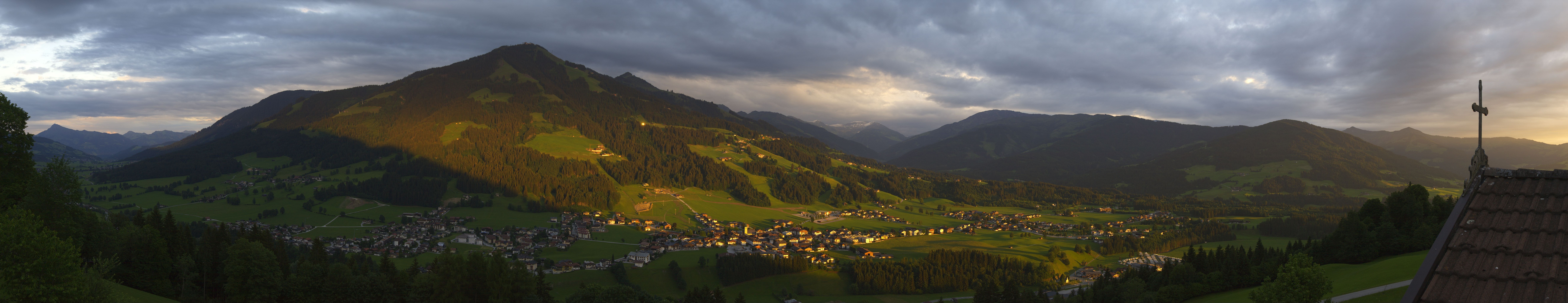 Archiv Foto Webcam Dorfkamera über Westendorf am Wilden Kaiser
