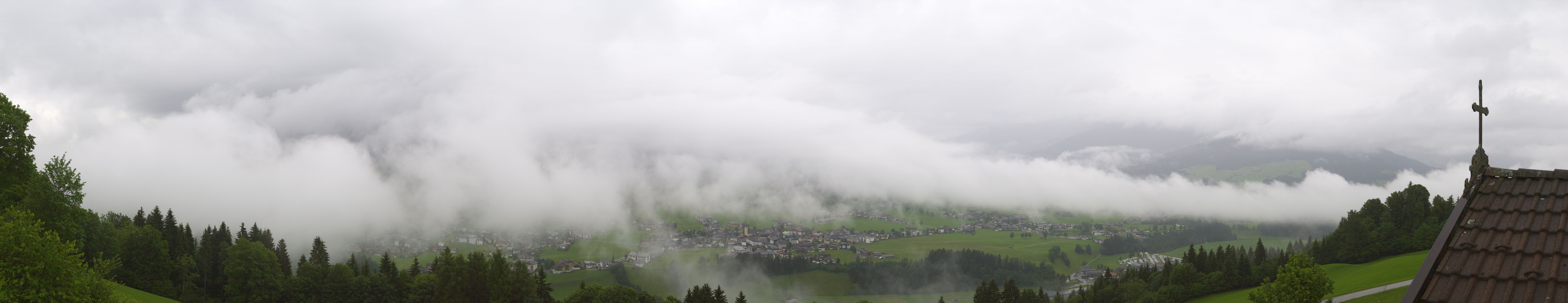 Archiv Foto Webcam Dorfkamera über Westendorf am Wilden Kaiser
