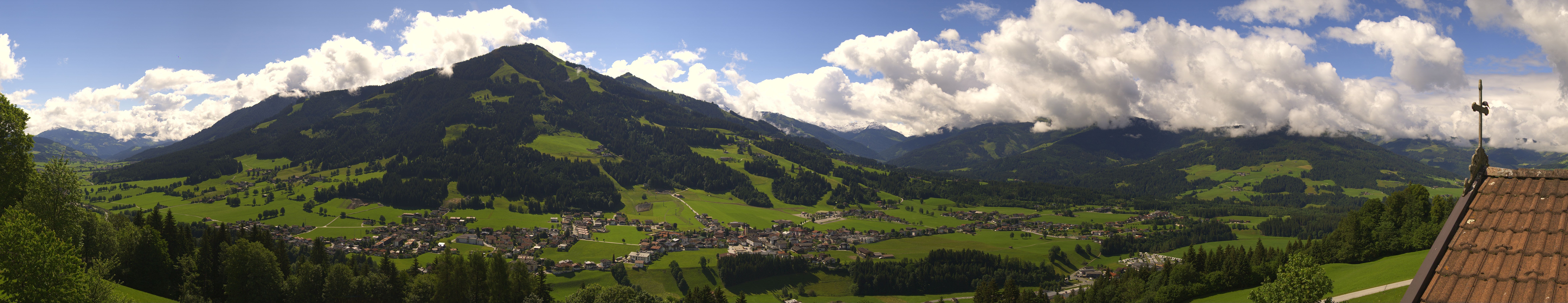 Archiv Foto Webcam Dorfkamera über Westendorf am Wilden Kaiser