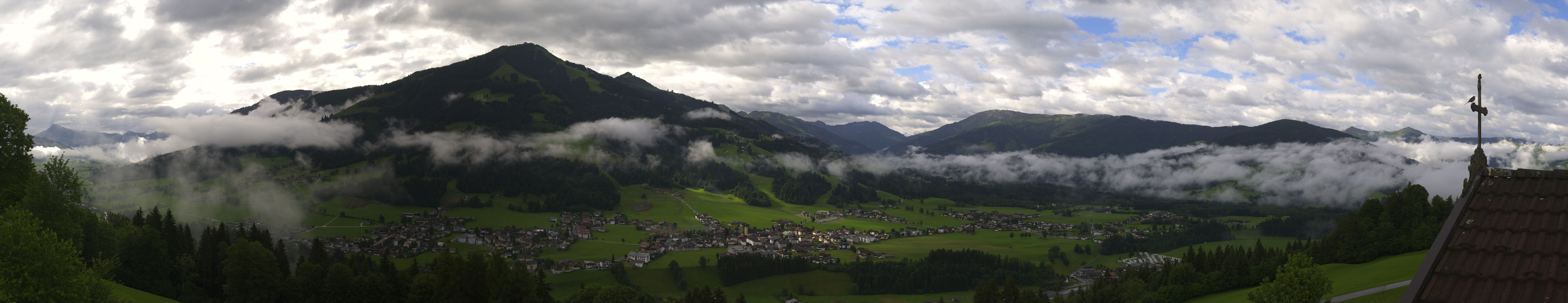 Archiv Foto Webcam Dorfkamera über Westendorf am Wilden Kaiser