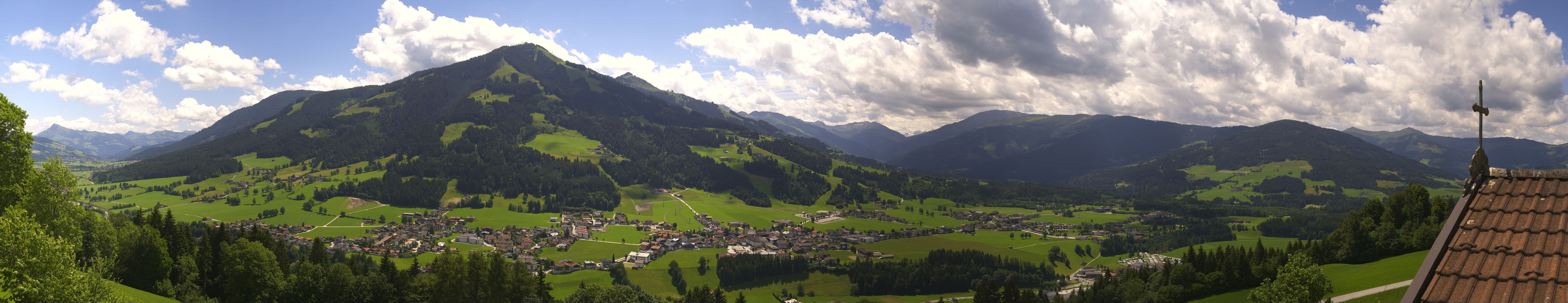 Archiv Foto Webcam Dorfkamera über Westendorf am Wilden Kaiser