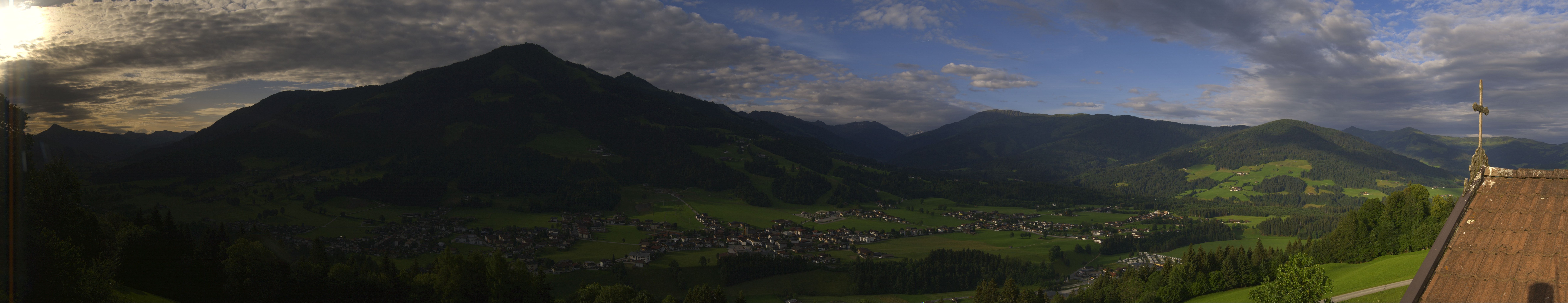 Archiv Foto Webcam Dorfkamera über Westendorf am Wilden Kaiser