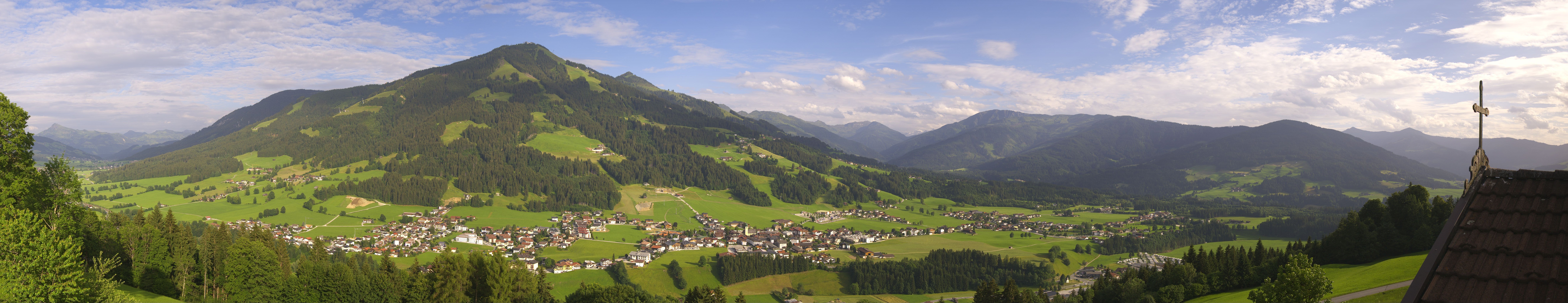 Archiv Foto Webcam Dorfkamera über Westendorf am Wilden Kaiser