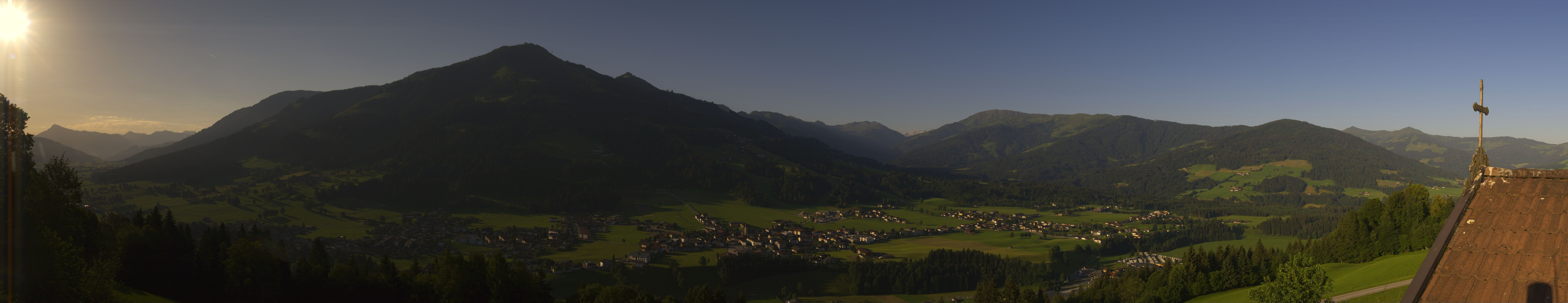 Archiv Foto Webcam Dorfkamera über Westendorf am Wilden Kaiser