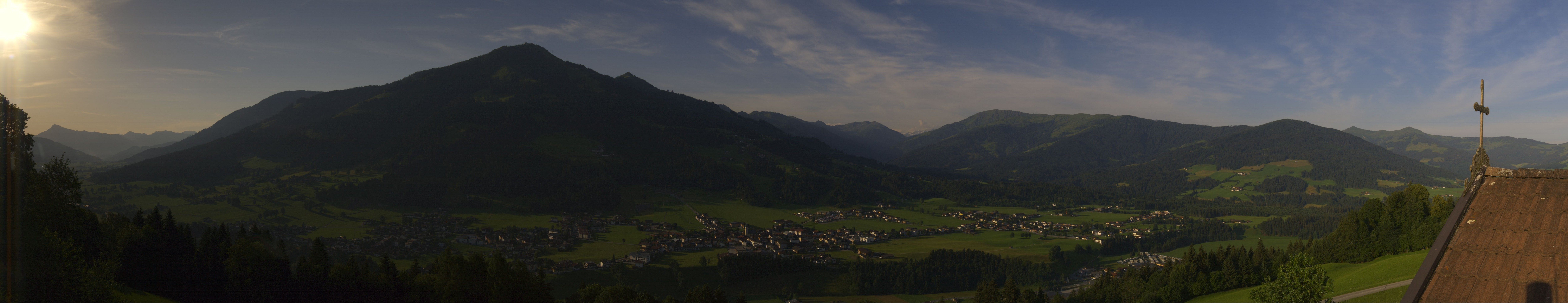 Archiv Foto Webcam Dorfkamera über Westendorf am Wilden Kaiser