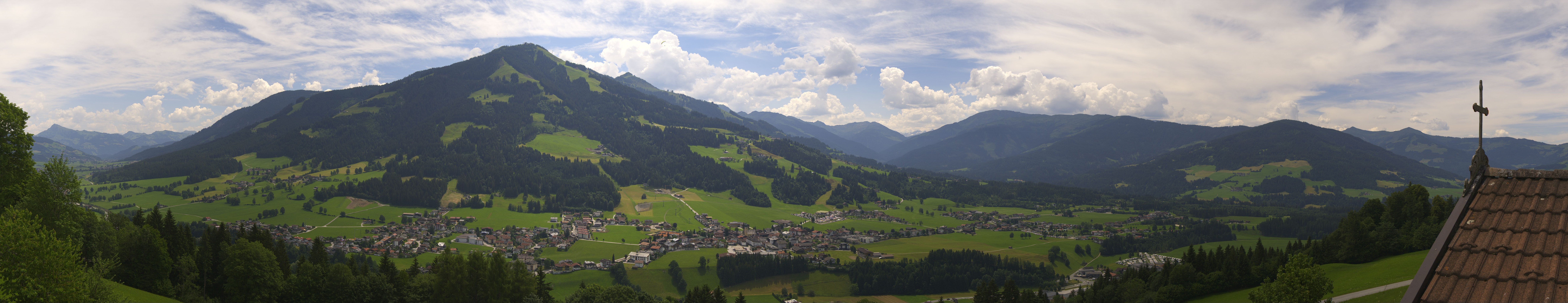 Archiv Foto Webcam Dorfkamera über Westendorf am Wilden Kaiser