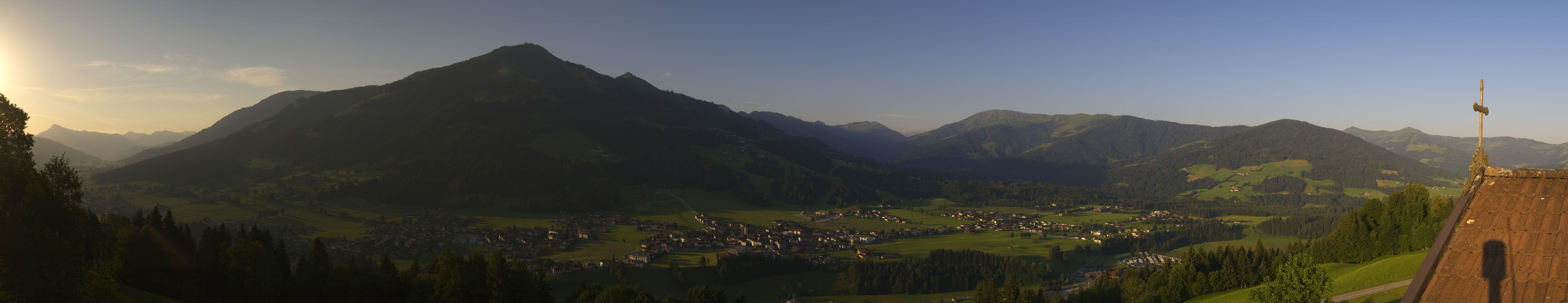 Archiv Foto Webcam Dorfkamera über Westendorf am Wilden Kaiser