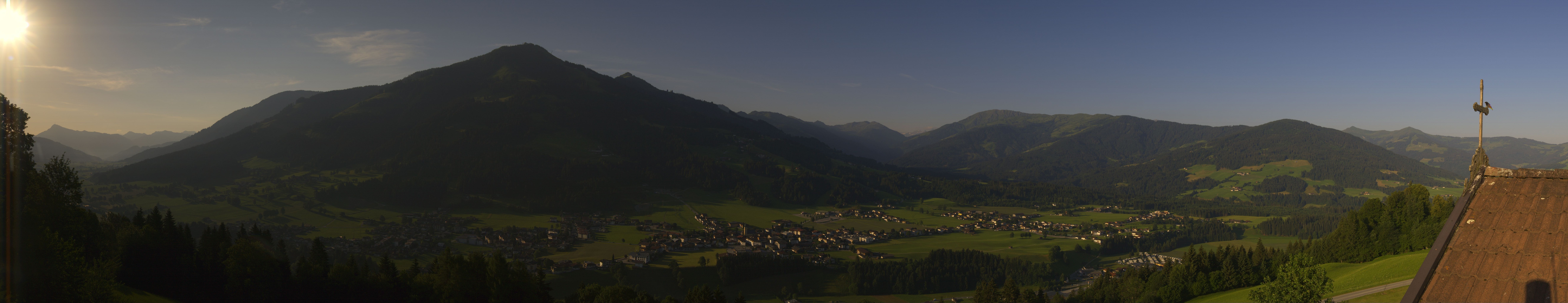 Archiv Foto Webcam Dorfkamera über Westendorf am Wilden Kaiser