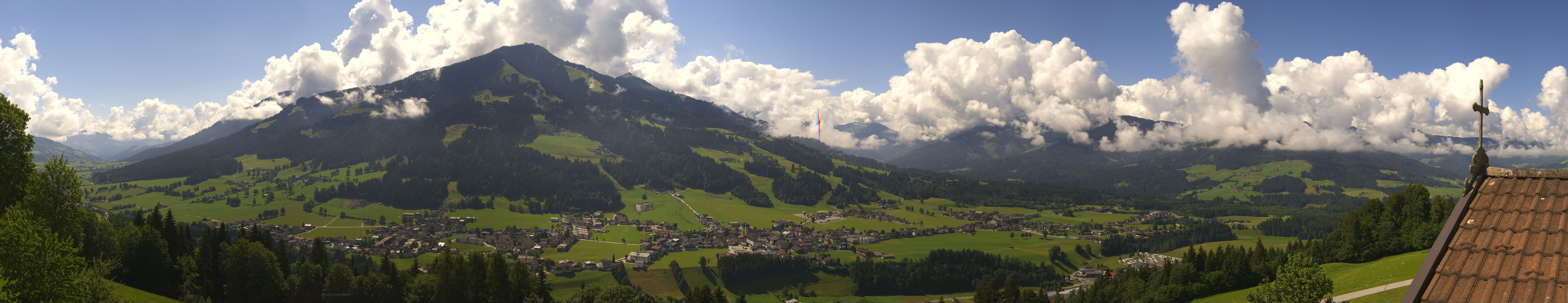Archiv Foto Webcam Dorfkamera über Westendorf am Wilden Kaiser
