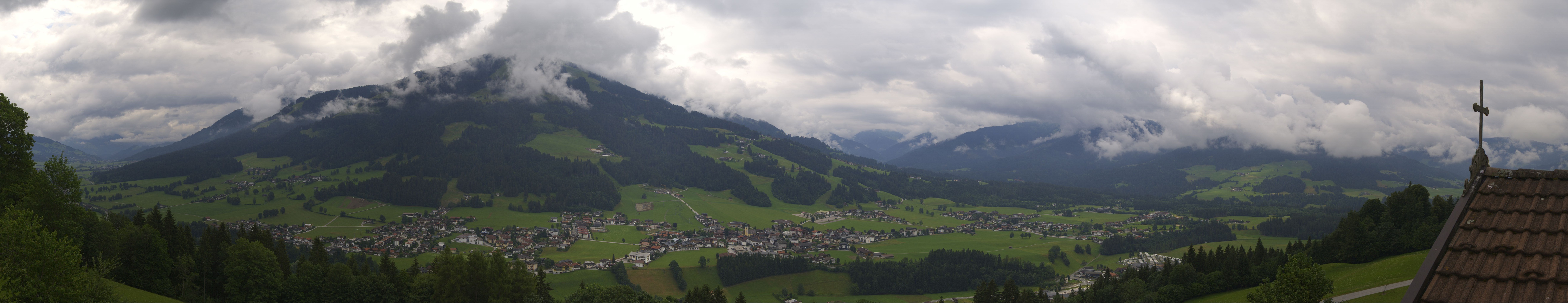 Archiv Foto Webcam Dorfkamera über Westendorf am Wilden Kaiser