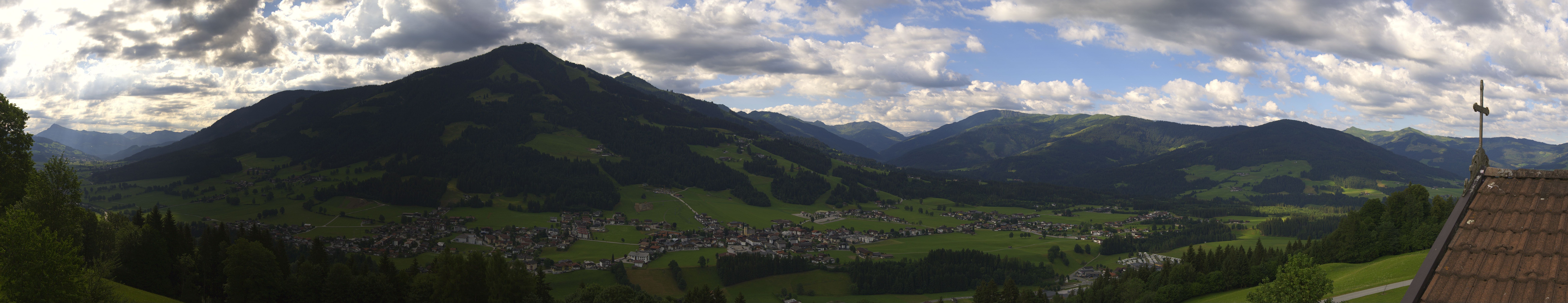 Archiv Foto Webcam Dorfkamera über Westendorf am Wilden Kaiser